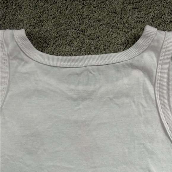 AC/DC White and Pink Tank Top with Lightning Bolts - Picture 13 of 13